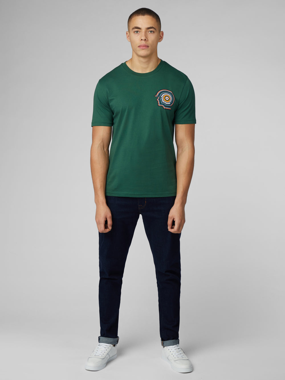 T-Shirt Ben Sherman Signature Mod Head Vert | BSN-75676706